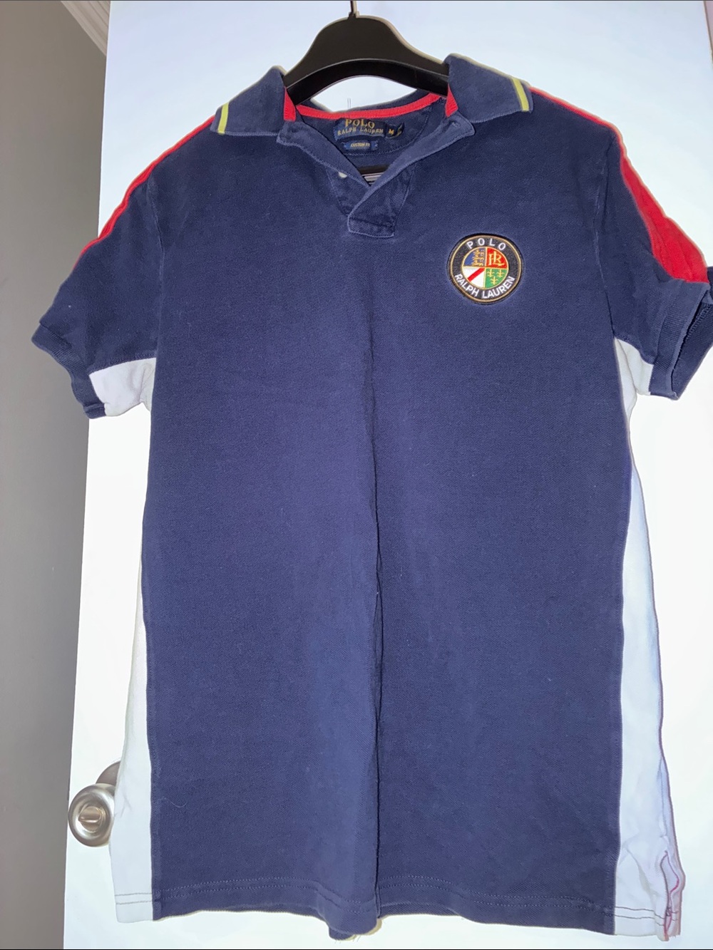 Vintage Polo Ralph Lauren "Cookie Crest"
Colorblock Polo Shirt